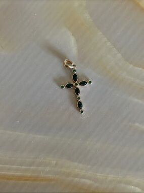 Emerald Cross Pendant